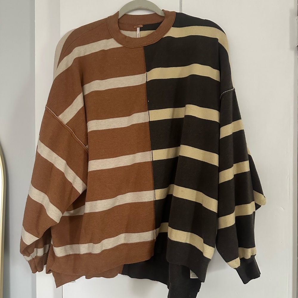 Free People Uptown Stripe Pullover